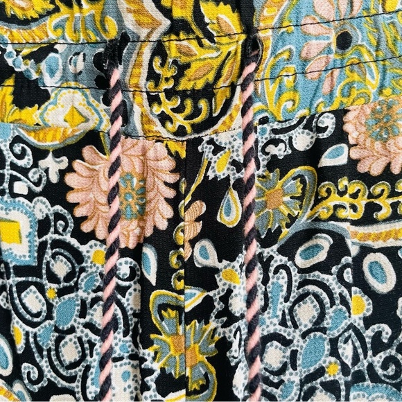 Loft woman’s floral printed pull-on pants size L wide leg casual comfortable - Picture 4 of 10